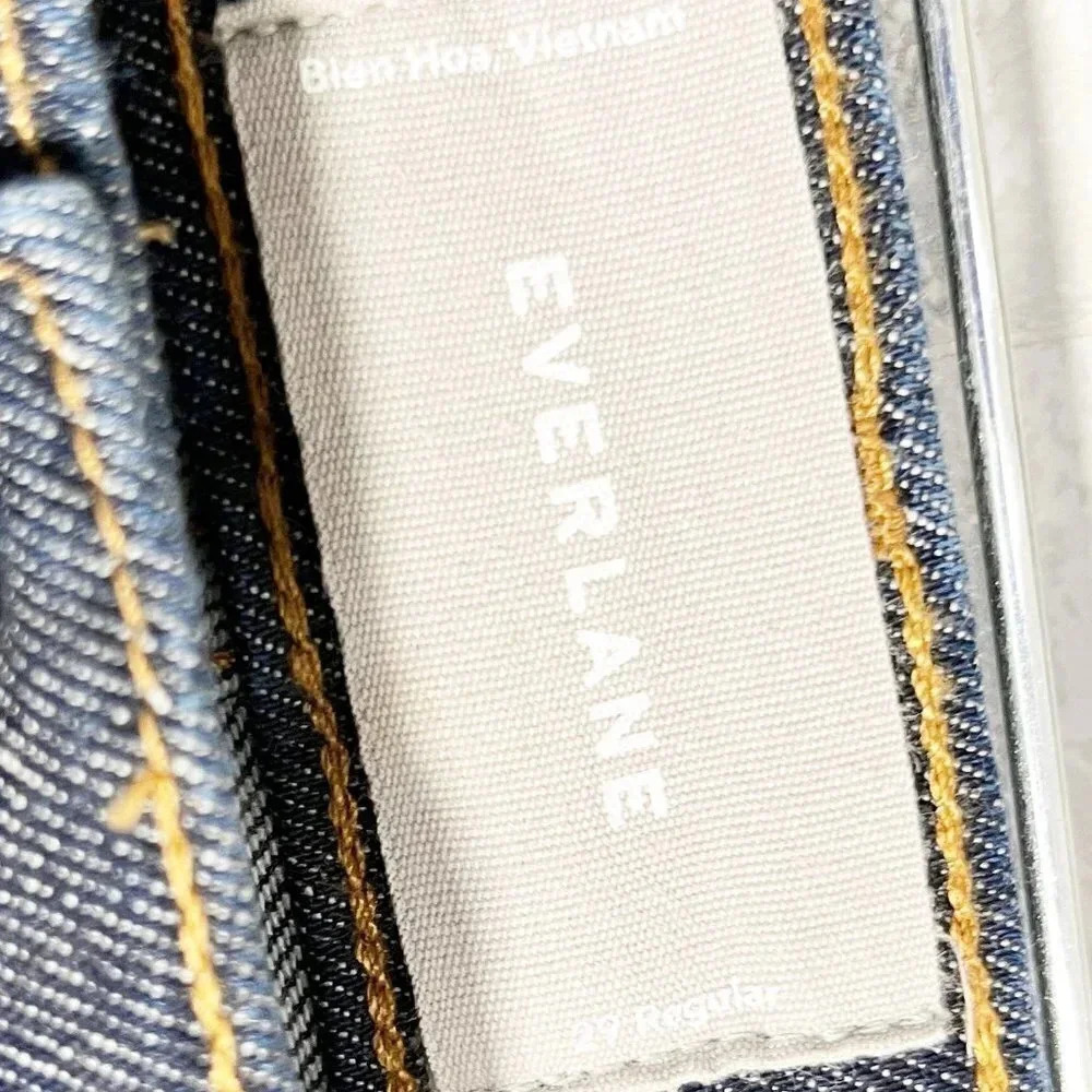 Everlane Dark Wash High Rise Skinny Jeans Women's Waist Size 29 Regular - Picture 5 of 6